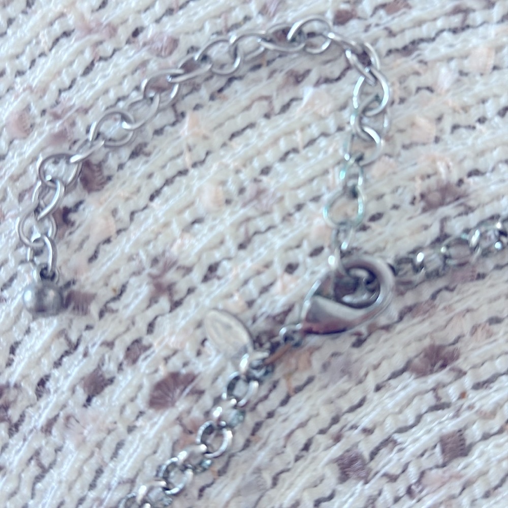 Chicos Elegant Blue And Silver Statement Necklace - image 4